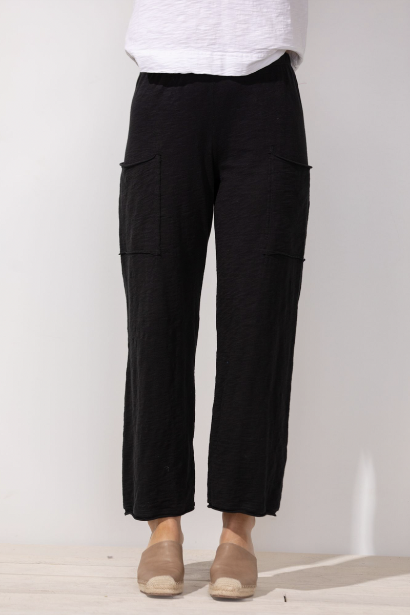 Black Cotton Cargo Pant