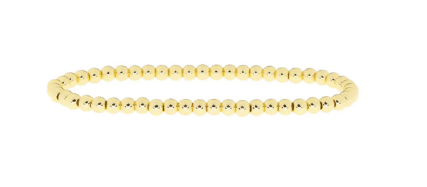 Gold 4mm Ball Bracelet