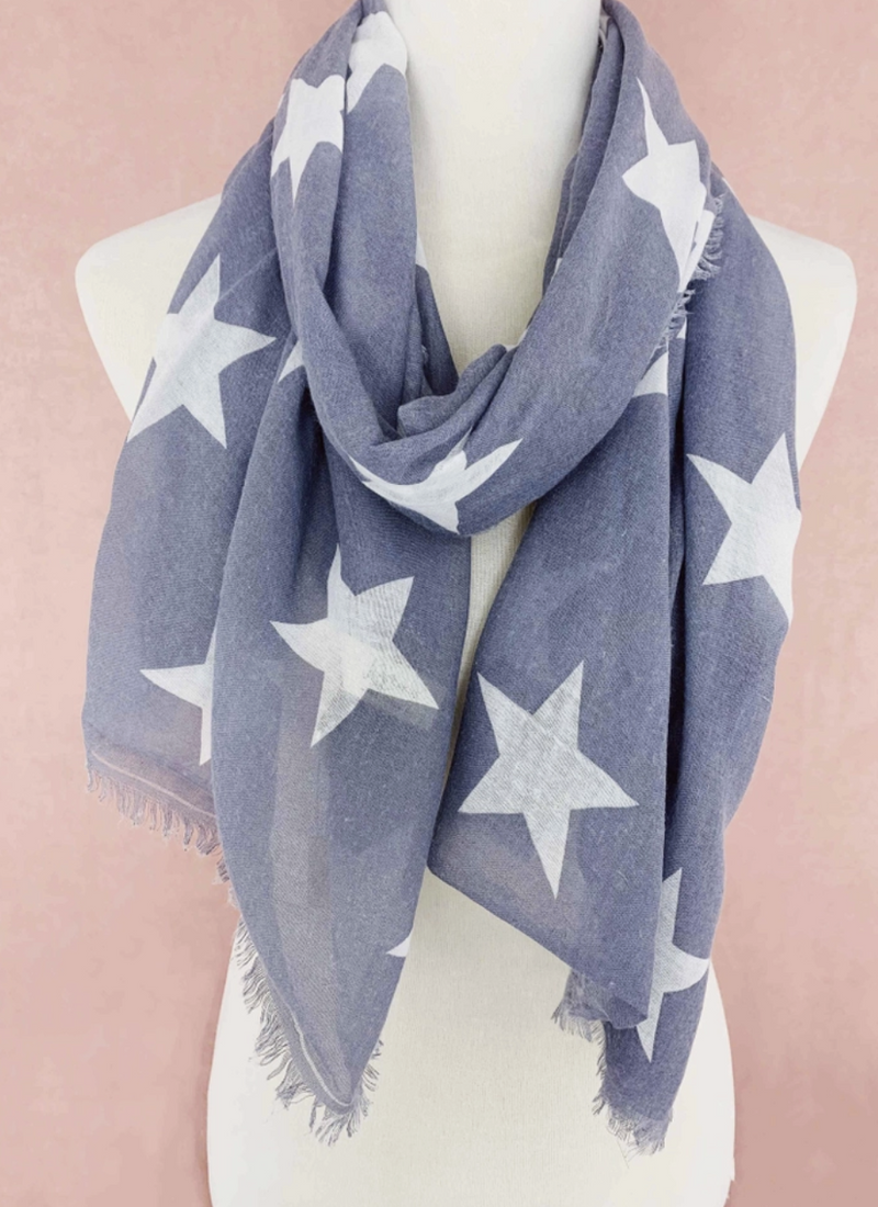 Blue Star Scarf