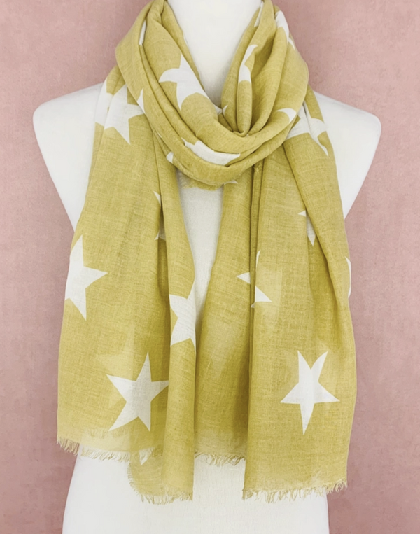 Yellow Star Scarf