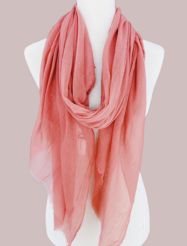 Super Soft Solid Coral Scarf