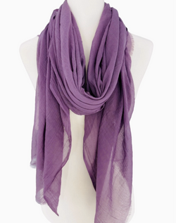 Super Soft Solid Purple Scarf