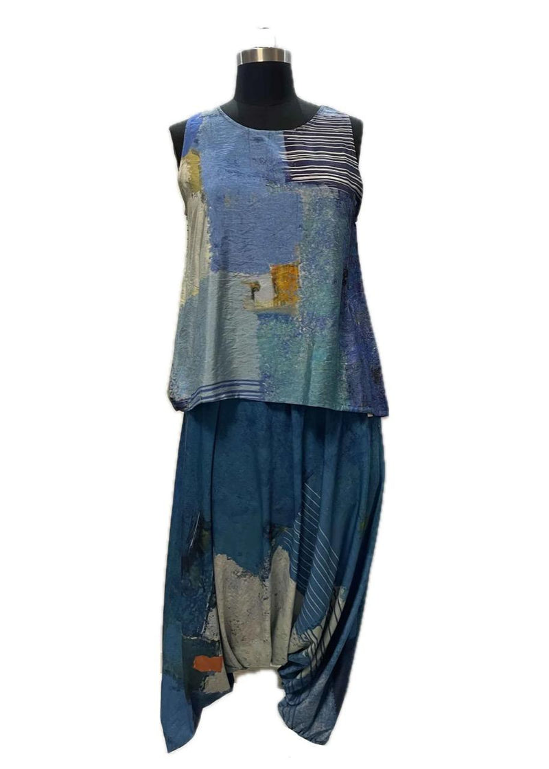 Blue Abstract Art Tank