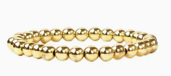 Gold 6mm Ball Bracelet