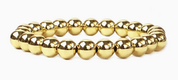 Gold 8mm Ball Bracelet