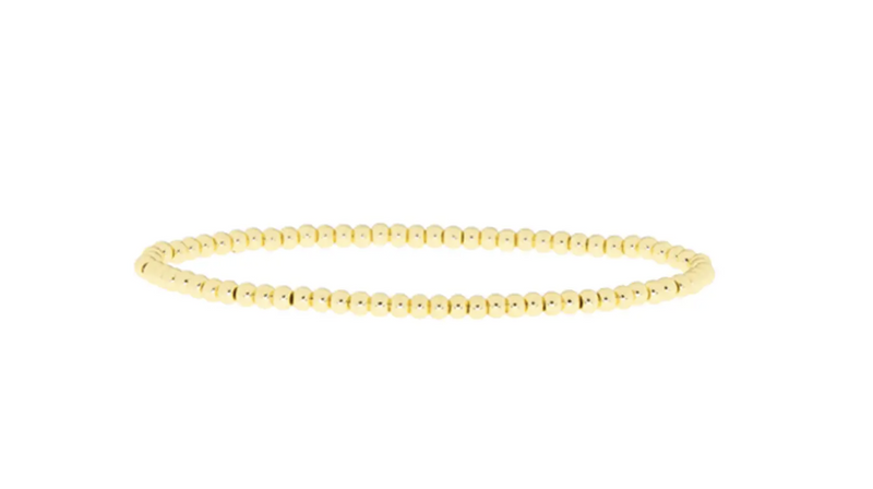 Gold 3mm Ball Bracelet