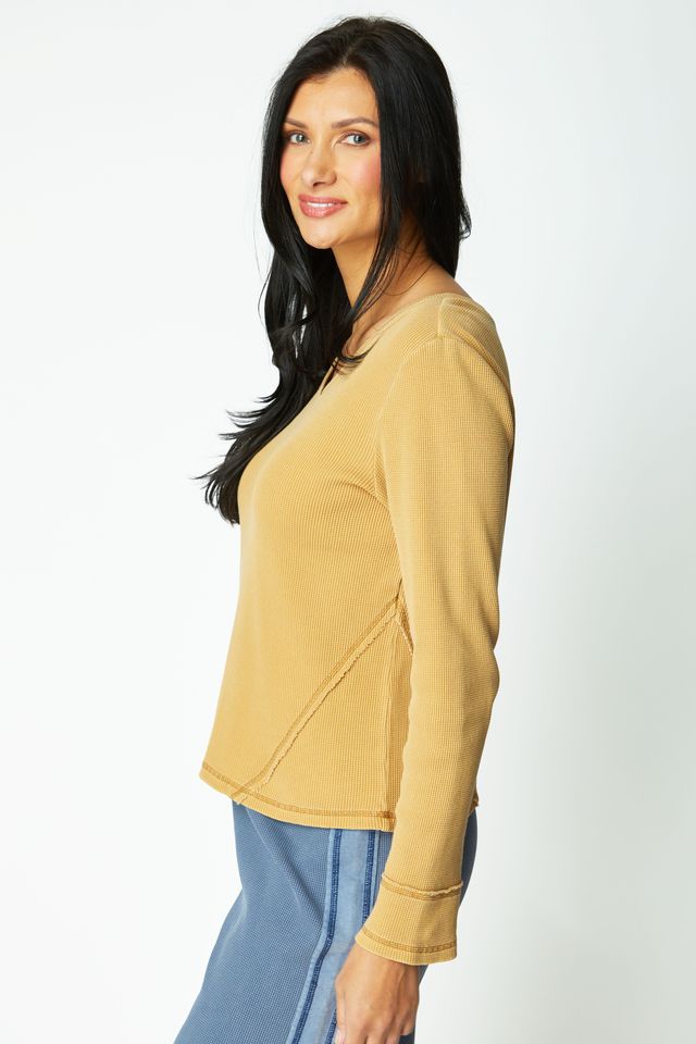 Honey Waffle Seam Top