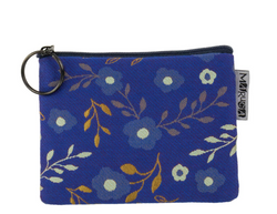 Flora Cobalt Coin Purse