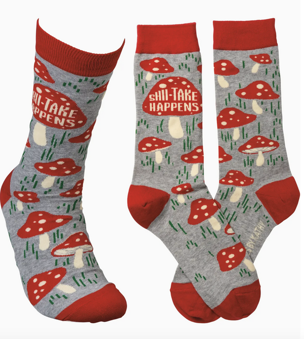 Shiitake Happens Crew Sock