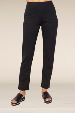 Black Ponte Straight Pant