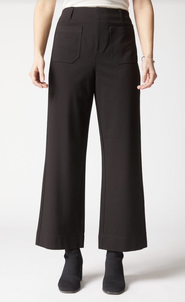 Black Ponte Flood Pant