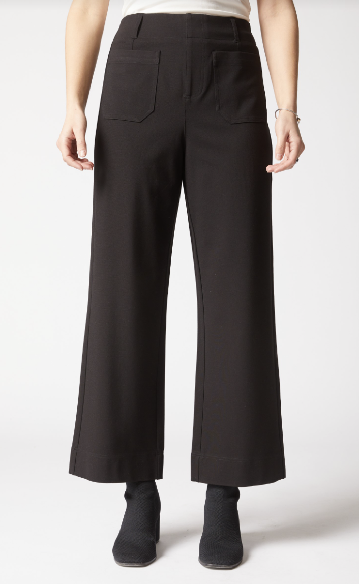 Black Ponte Flood Pant