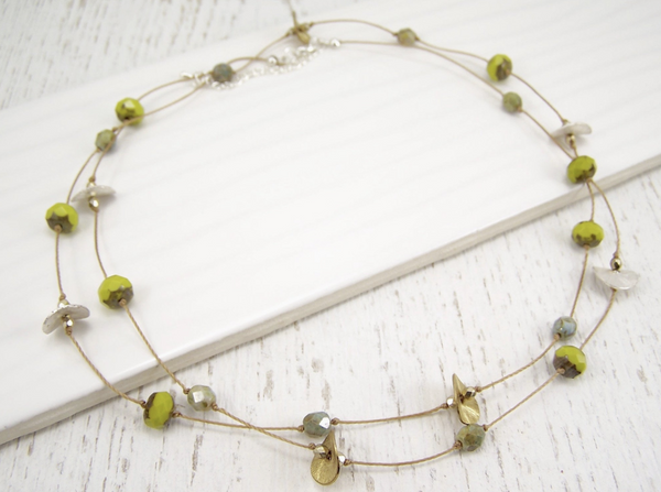 Lemongrass Chic Wrap Necklace