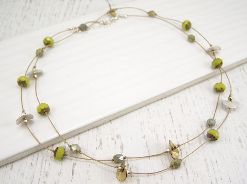 Lemongrass Chic Wrap Necklace