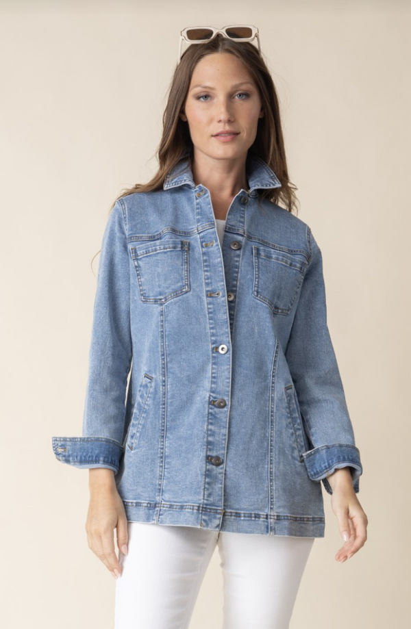 Light Wash Denim Boyfriend Jean Jacket