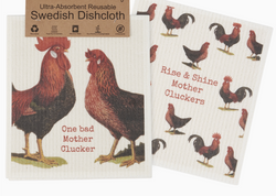 Chickens Swedish Dishcloth Set