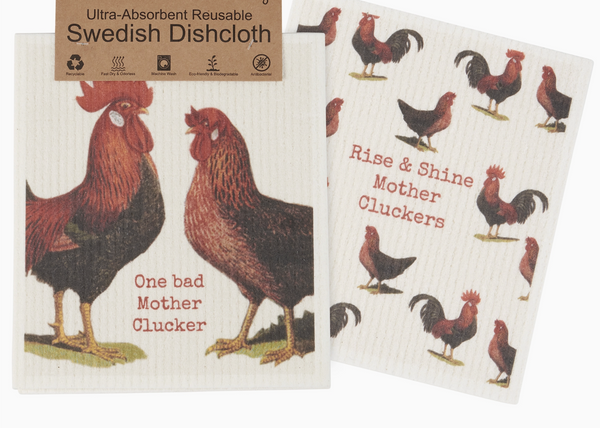 Chickens Swedish Dishcloth Set