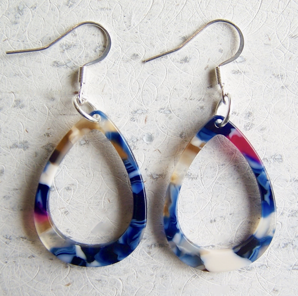 Twilight Acetate Teardrop Earring