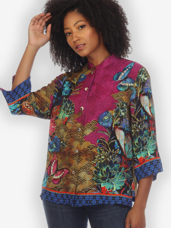 Butterfly Silk Blouse