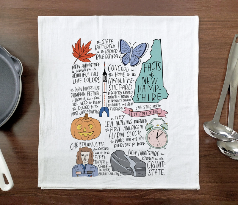 NH Facts Dish Towel