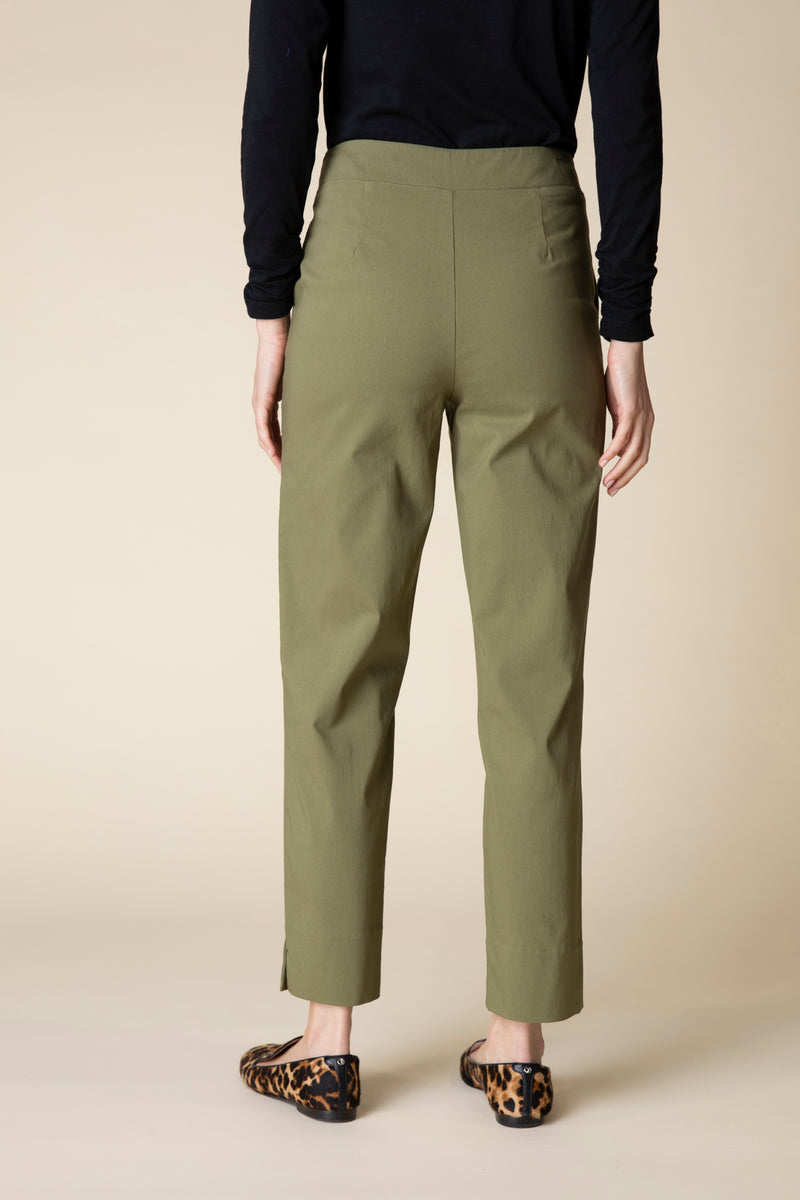 Olive Taper Stretch Pant