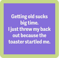 Threw Out Back Coaster