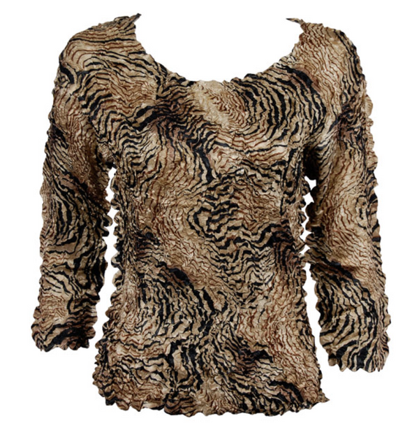 Swirl Animal Satin Petal Top