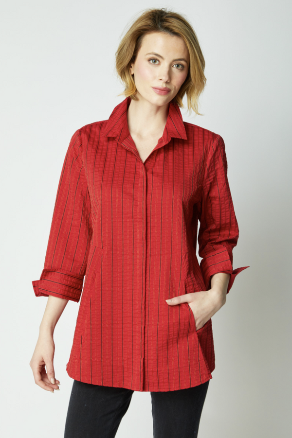 Ruby Stripe Tunic Top