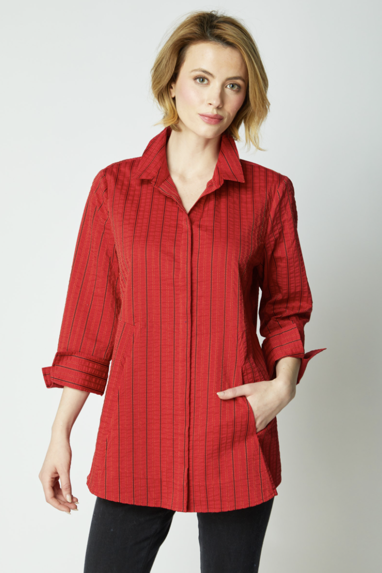 Ruby Stripe Tunic Top