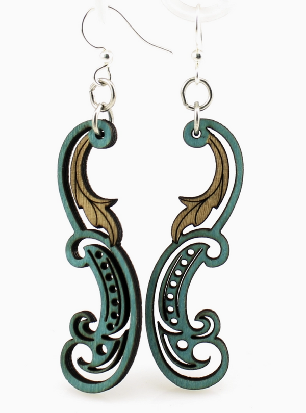 Paisley Leaf Earring