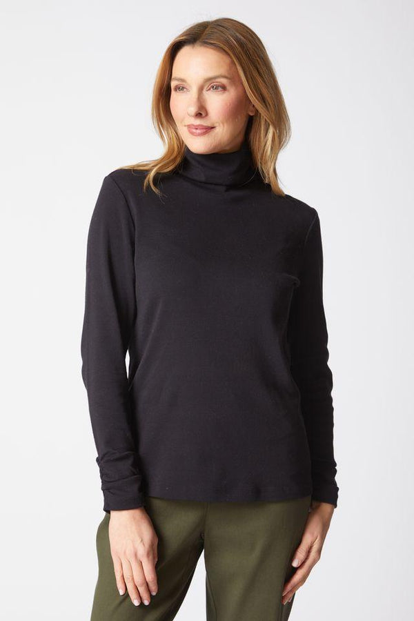 Not-So-Simple Black Turtleneck Top