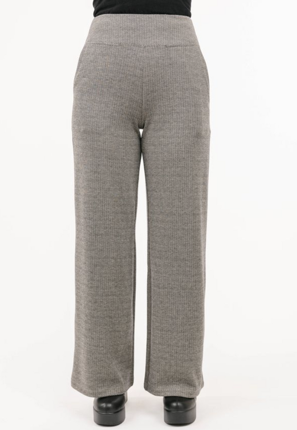 Grey Herringbone Pant