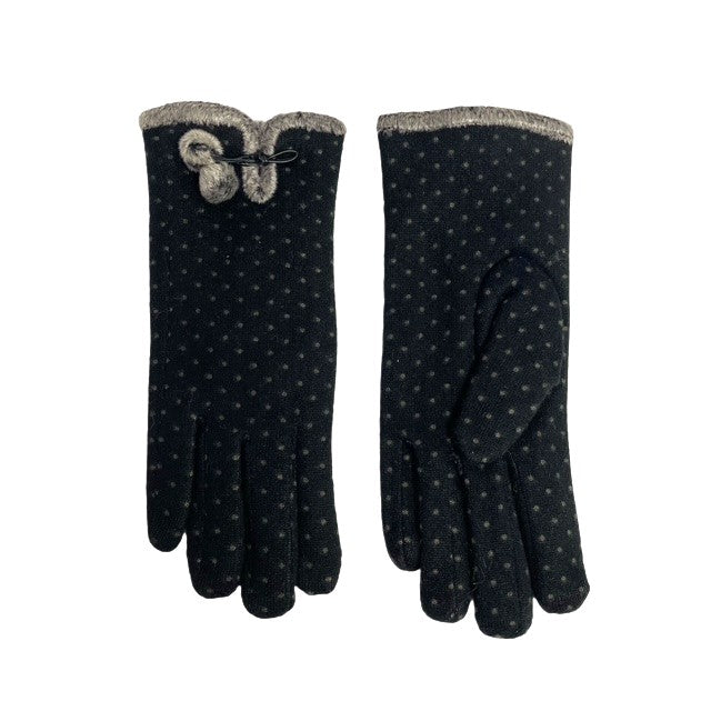 Black Polka Dot Gloves