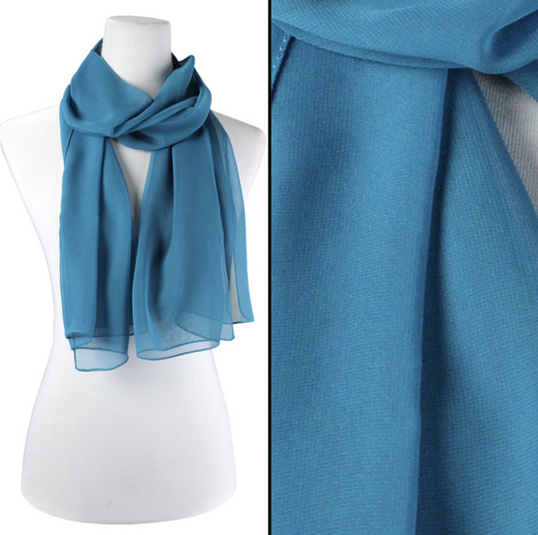 Teal Silky scarf