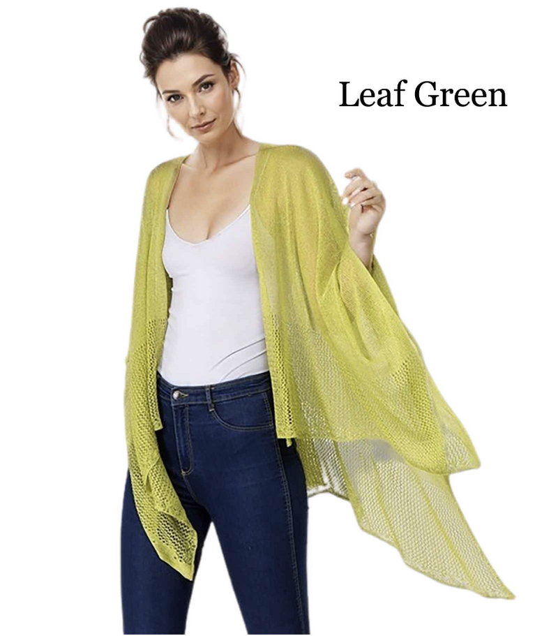 Leaf Green Knit Ruanas
