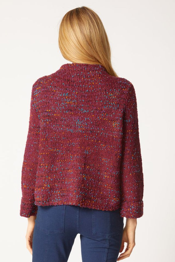 Wine Funnel Button Sweater