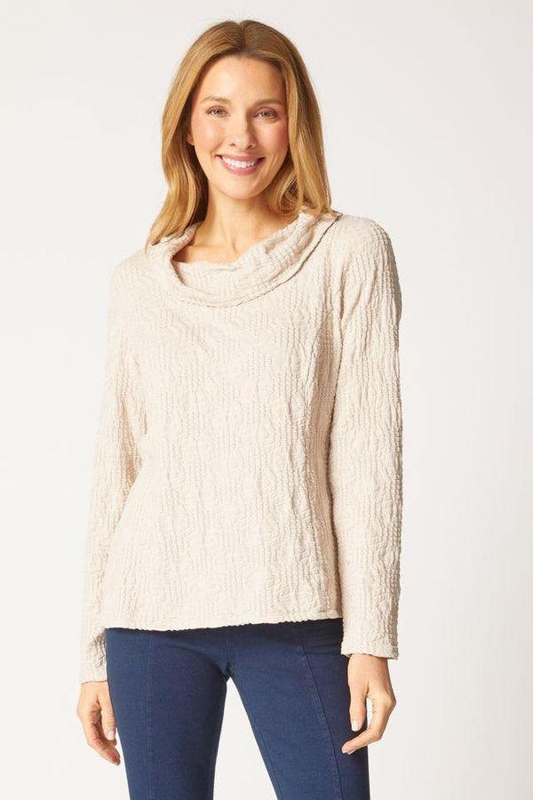 Dove Cowl Neck Top