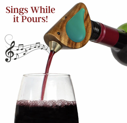 Teal Songbird Wine Pourer