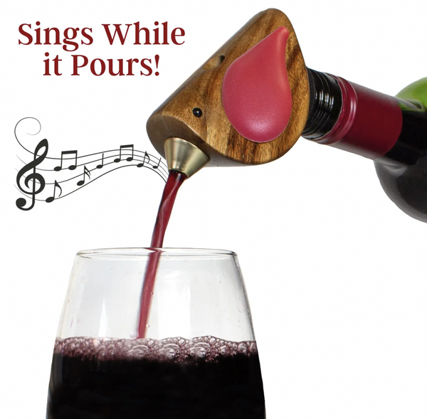 Red Songbird Wine Pourer