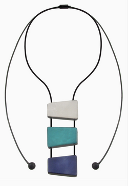 Turquoise 3 Piece Ladder Necklace