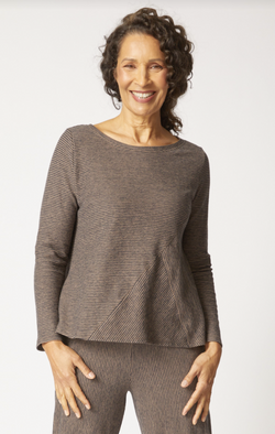 Truffle Striped Pasadena Top