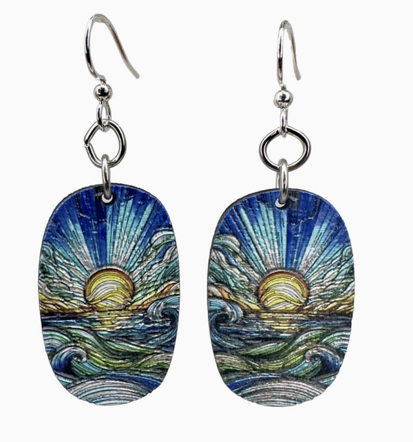 Mosaic Ocean Blossom Earring