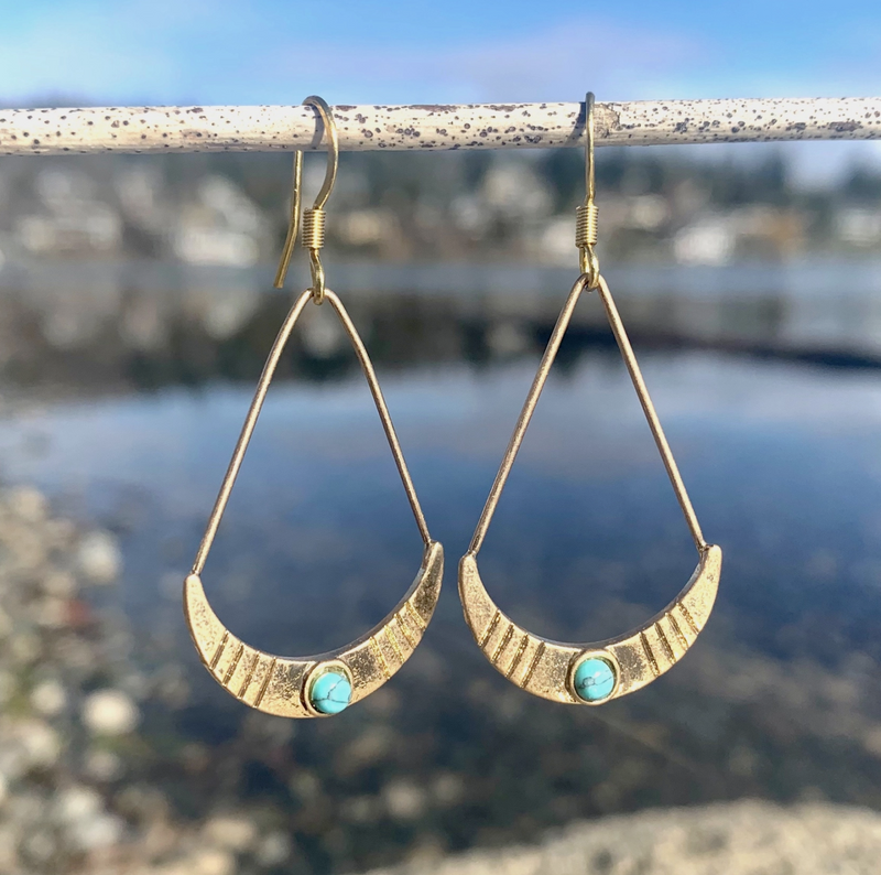Crescent Hoop Earring