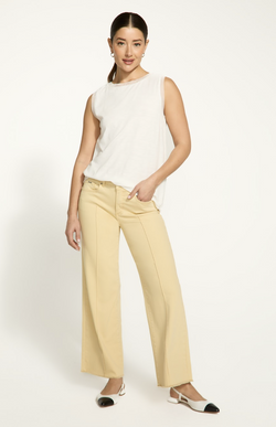 Yellow Wide Ankle Jean