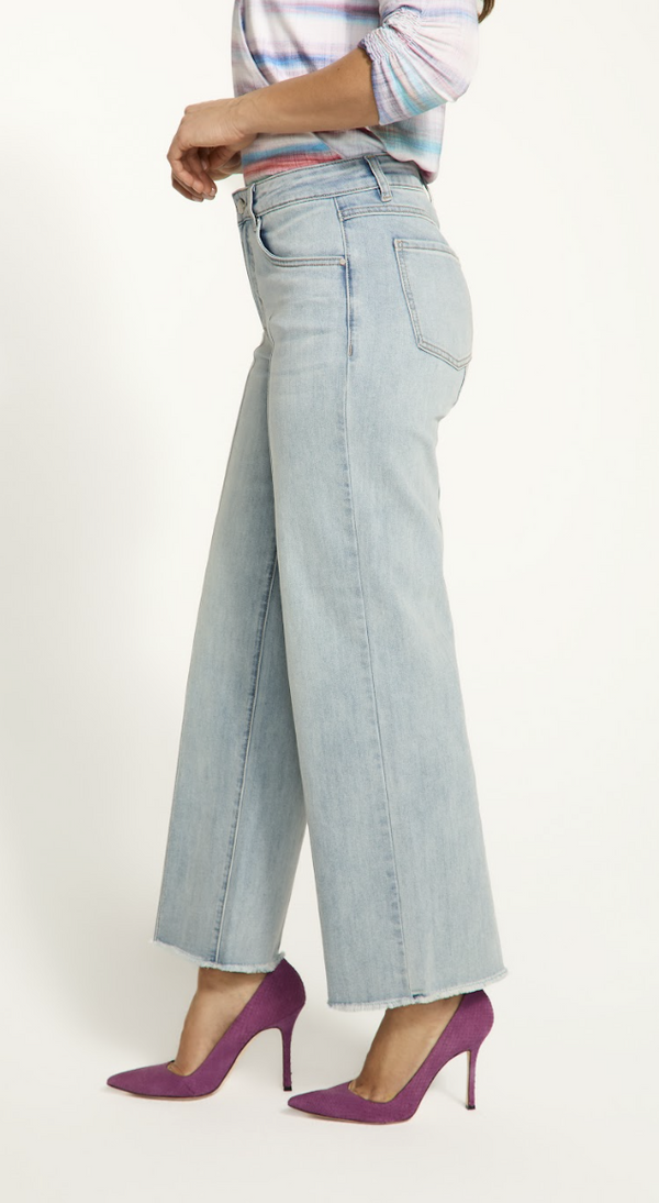 Light Wash Wide Ankle Jean