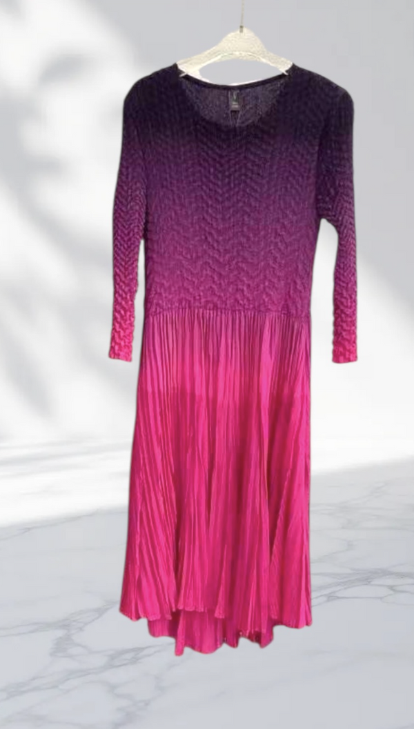 Rose Ombre 3/4 Statement Dress