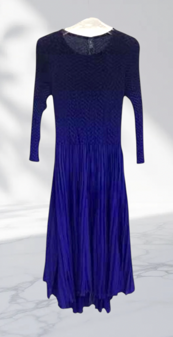 Royal Ombre 3/4 Statement Dress