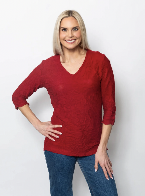 Rouge Texture Top