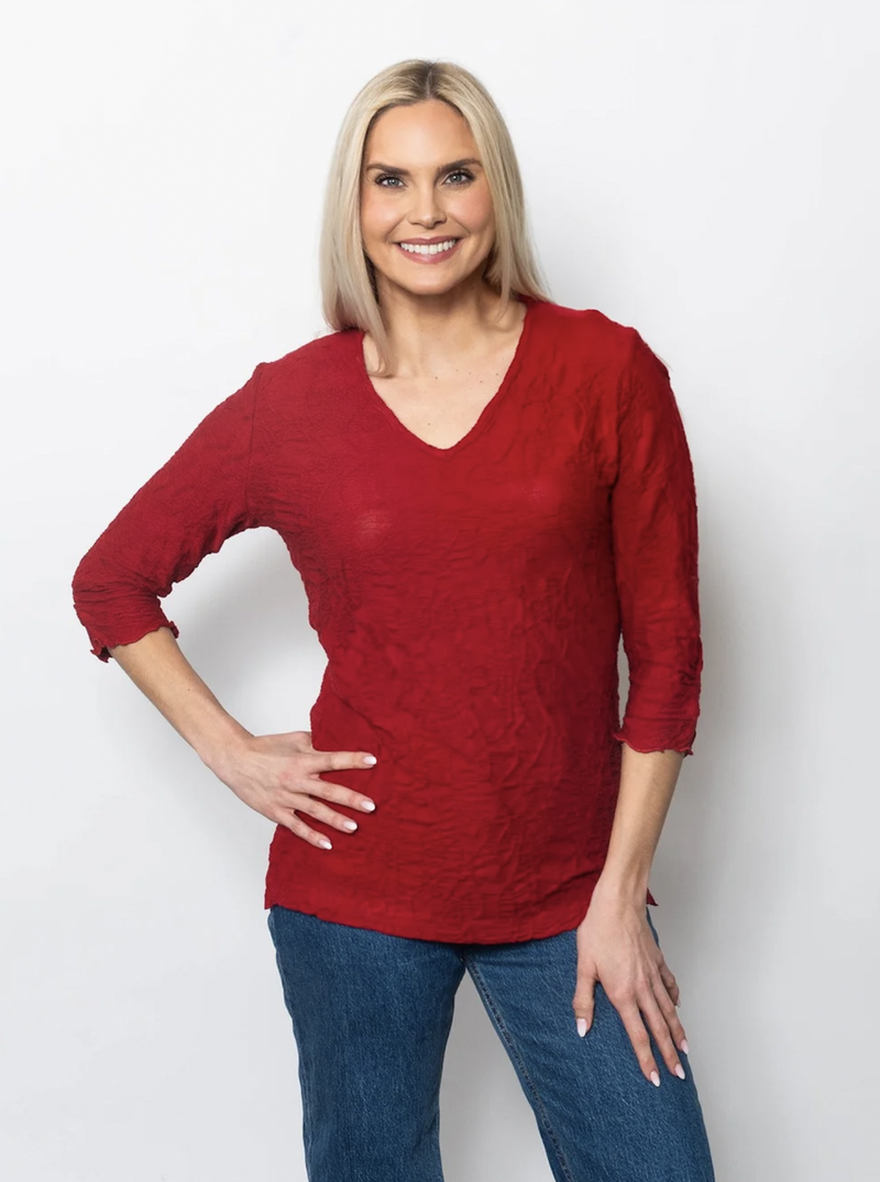Rouge Texture Top