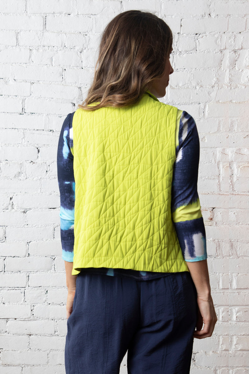 Lime Zip City Vest